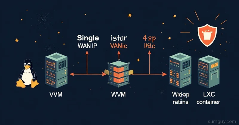 Proxmox NAT Bridge: One IP, Many VMs